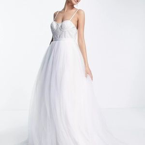 🔴ASOS Bridal Wedding dress/ National Charity League Senior Recognition gown